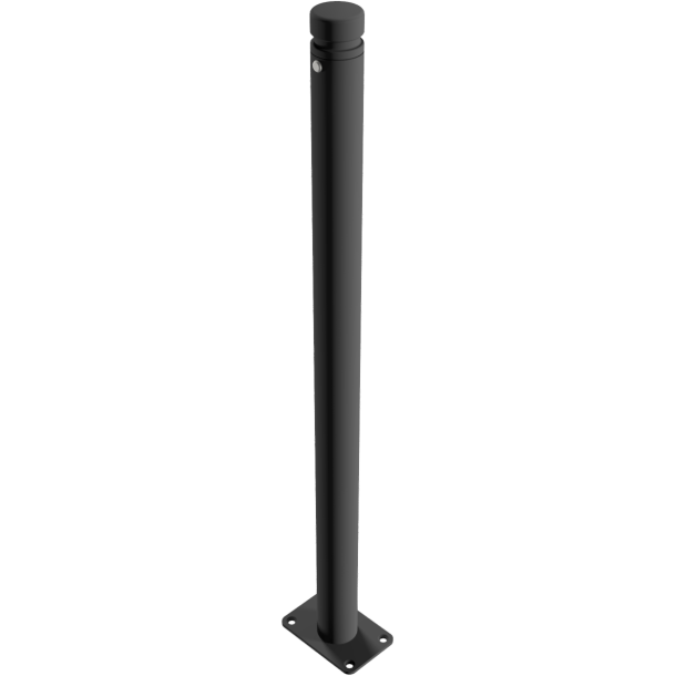 Ornamental bollard | Series 464B | � 60 mm | stationary, to be fixed by plugswith base plate 100 x 150 mm | without lock | without eyelet
